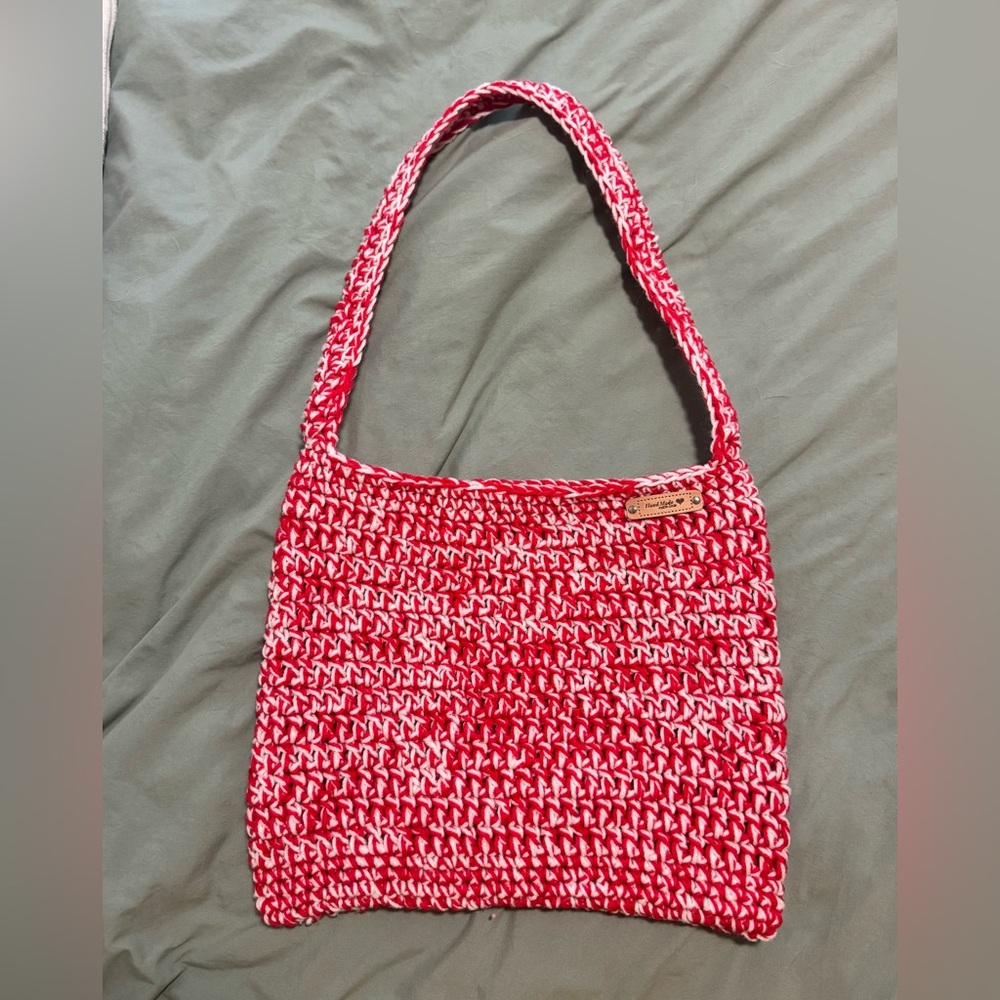 IU Themed Homemade Crochet Shoulder Bag